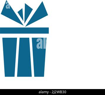 Gift Box, gift shop logo icon Vector design Stock Vector