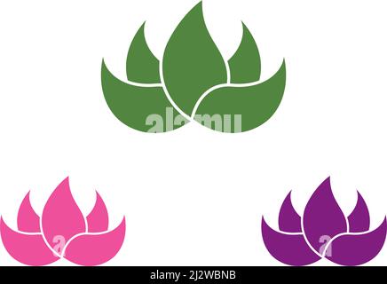 Lotus flower logo Template Vector Stock Vector