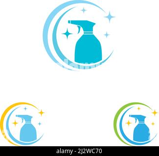 Cleaning logo and symbol ilustration vector template Stock Vector