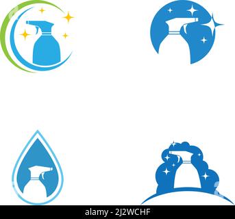 Cleaning logo and symbol ilustration vector template Stock Vector