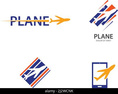 Plane Travel logo vector template Stock Vector