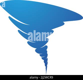 Wind tornado logo vector illustration flat design Stock Vector
