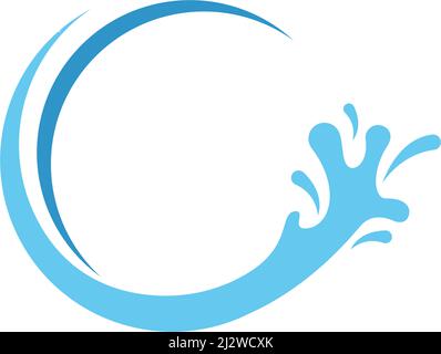 Water splash illustration vector flat design Stock Vector