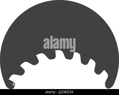 Metal saw logo vector icon template Stock Vector