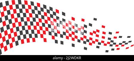 Race flag background vector template Stock Vector