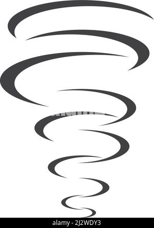 Wind tornado logo vector illustration flat design Stock Vector