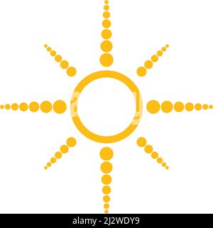 sun ilustration logo vector icon template Stock Vector