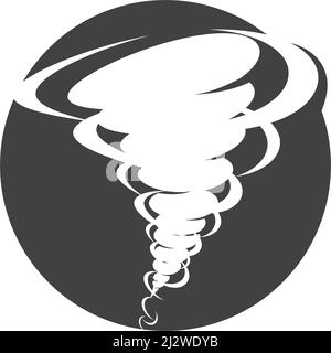 Wind tornado logo vector illustration flat design Stock Vector