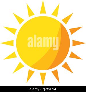 sun ilustration logo vector icon template Stock Vector