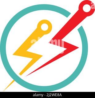 Circuit technology logo vector template Stock Vector