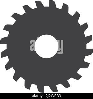 Metal saw logo vector icon template Stock Vector