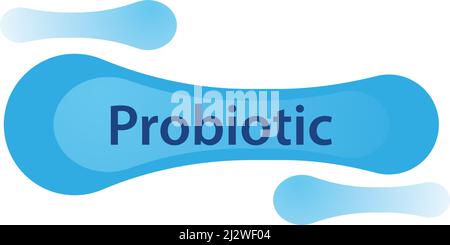 Bacterial Probiotic icon vector flat design Stock Vector