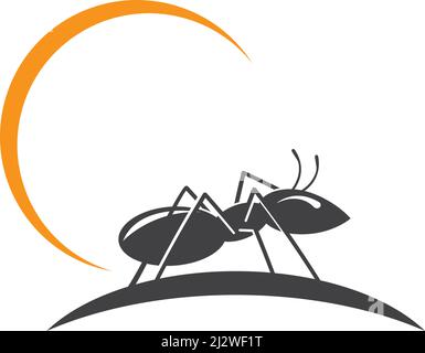 Ant Logo template vector illustration design Stock Vector
