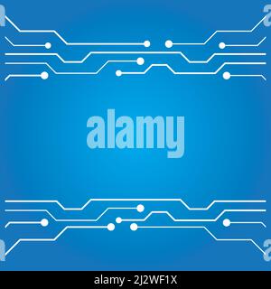 Circuit technology illustration vector template Stock Vector