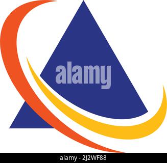 Pyramid Logo Template vector ilustration Stock Vector