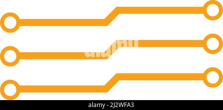 Circuit technology logo vector template Stock Vector