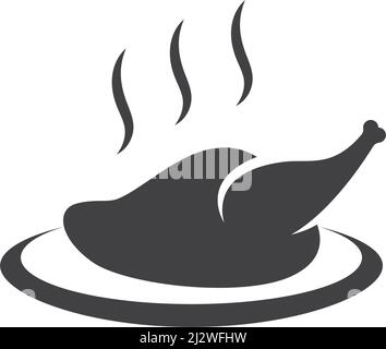 Fried chicken vector illustration icon Stock Vector