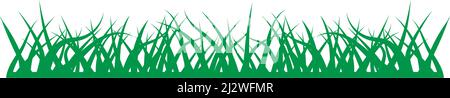 Natural Grass ilustration logo vector design Stock Vector