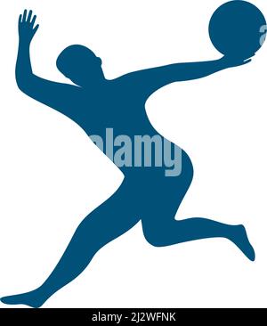 Basketball player jumps logo vector Stock Vector