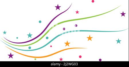 Circle magic swirl logo vector illustration Stock Vector