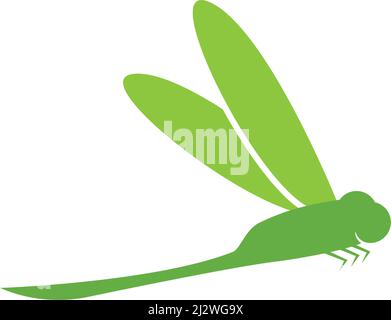 Dragonfly logo vector template Stock Vector