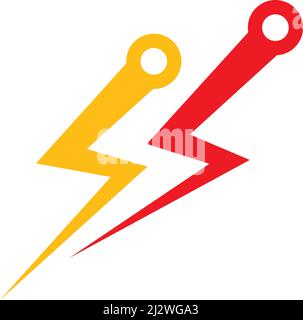 Circuit technology logo vector template Stock Vector