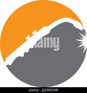 Welding logo illustration vector template Stock Vector