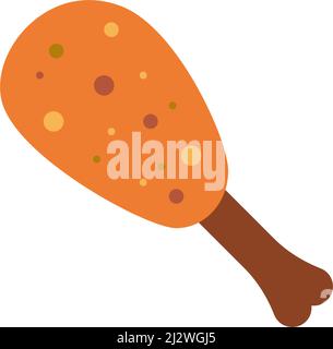 Fried chicken vector illustration icon Stock Vector