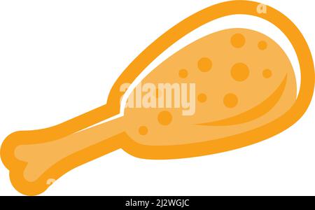 Fried chicken vector illustration icon Stock Vector