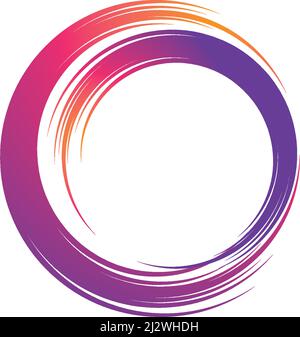 Circle magic swirl logo vector illustration Stock Vector Image & Art ...