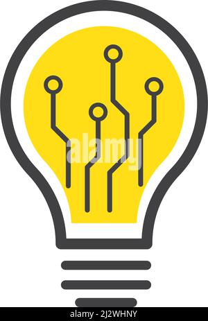 Bulb logo vector ilustration template Stock Vector