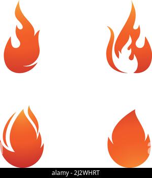Fire flame Logo Template vector Stock Vector