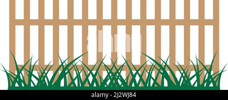 Fence logo icon vector illustration flat design Stock Vector