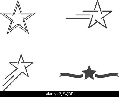 Star Logo Template vector icon illustration design Stock Vector