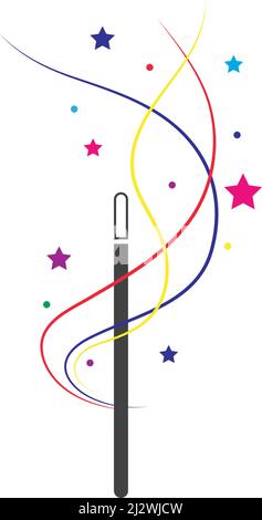Wand Magic stick icon vector template Stock Vector