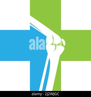 Orthopaedic clinic logo vector illustration Stock Vector