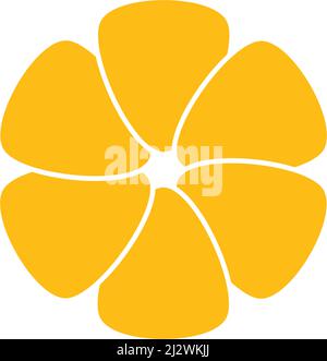 Beautiful flower logo template vector Stock Vector