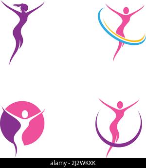 Healthy Life people Logo template vector Stock Vector