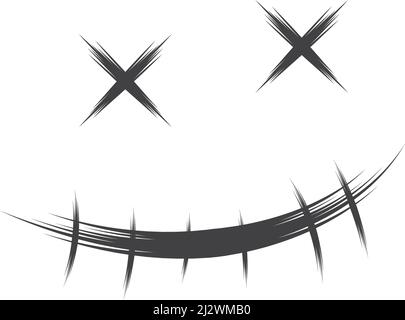 Devil character logo ilustration vector template Stock Vector