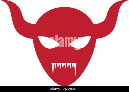 Devil character logo ilustration vector template Stock Vector