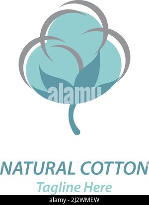 Cotton logo illustration vector design Stock Vector