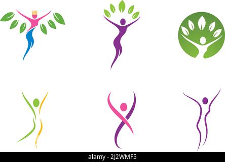 Healthy Life people Logo template vector Stock Vector
