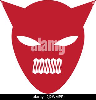 Devil character logo ilustration vector template Stock Vector