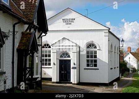 Wesleyan chapel in the village of Bishop Burton, East Yorkshire, England UK Stock Photo