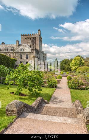 Garden of Buckland Abbey near Yelverton, Devon, England Stock Photo