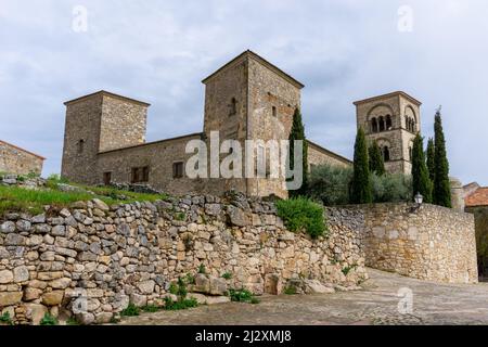 Trujillo, Spain - 29 March, 2022: view of the historic stone Old Town of Trujillo Stock Photo