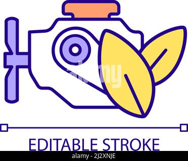 Eco electric car logo, electric environmentally friendly non-polluting ...
