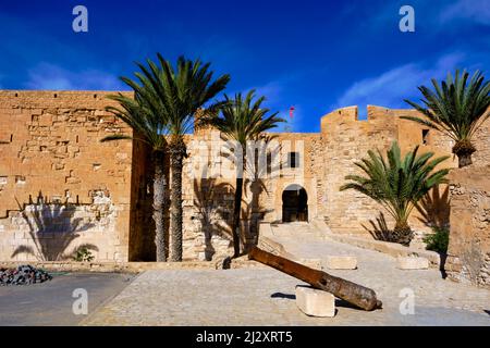 Tunisia, South Region, Governorate of Medenine, Island of Djerba, Houmt-Souk, Fort Bordj el Kebir from the 15th century Stock Photo