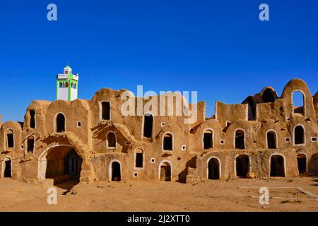 Tunisia, Tataouine Governorate, Ksar Gattoufa, old fortress Stock Photo