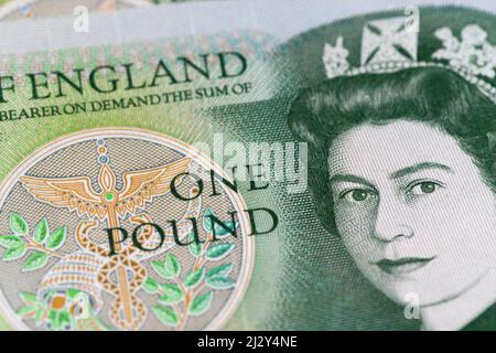 Isaac newton british one pound note hi-res stock photography and 